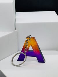 Image 3 of A-J alphabet keychains