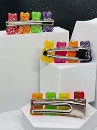 Image 5 of Gummy Bear Resin Hair Clips