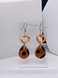 Image 1 of Chocolate Chip Resin Earrings
