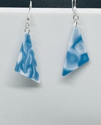 Image 2 of Resin Triangle Shaped Handmade Earrings