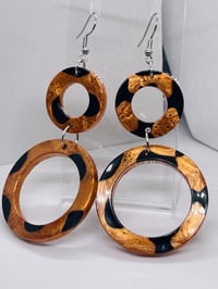 Image 4 of Chocolate Chip Resin Earrings