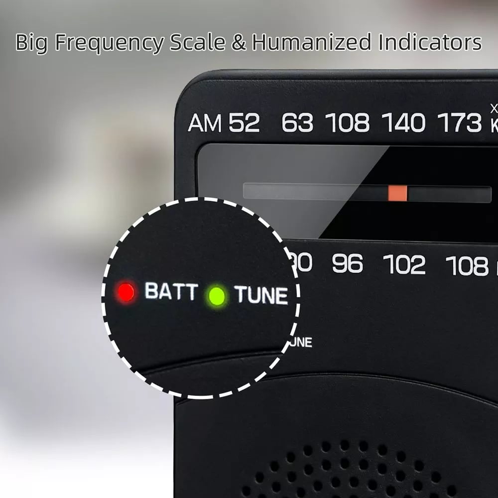 PRUNUS J-166 Pocket Portable Mini Radio FM/AM