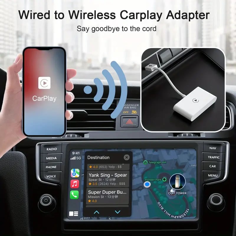 CarLink ProWire+, Wireless CarPlay Dongle For Wired CarPlay Cars