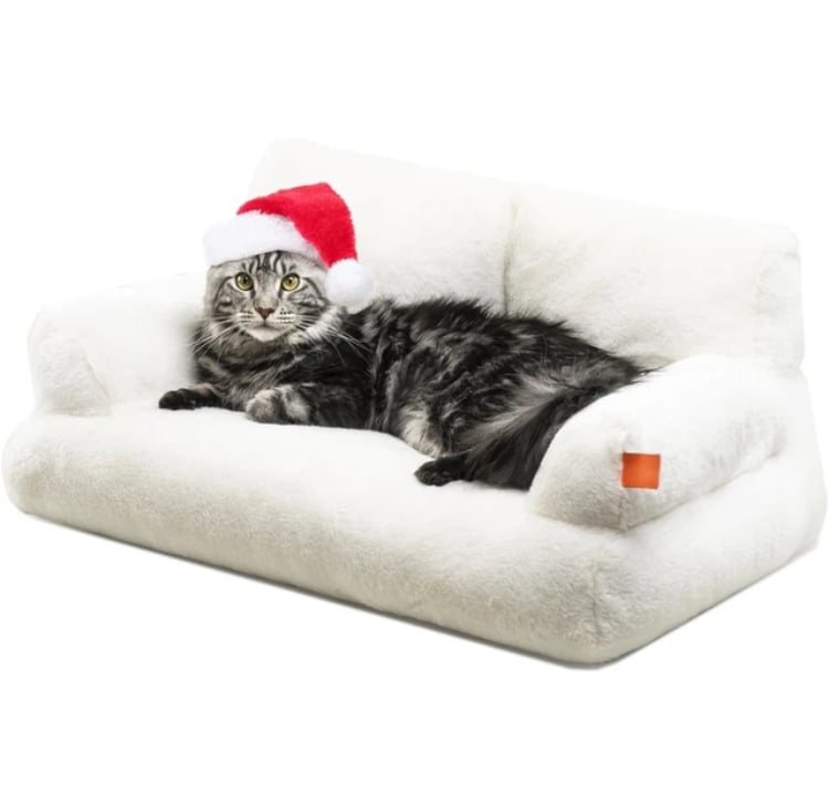 Image of Cozy Pet Sofa/Bed (White)