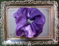 Image 2 of Wild pansy scrunchie 3