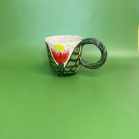 Image 2 of Handmade ceramic mug with toucan