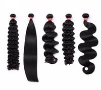 Image 4 of Deep  curly Premium Quick Weave Brazilian Virgin hair ,  Mink hair bundles 100g 