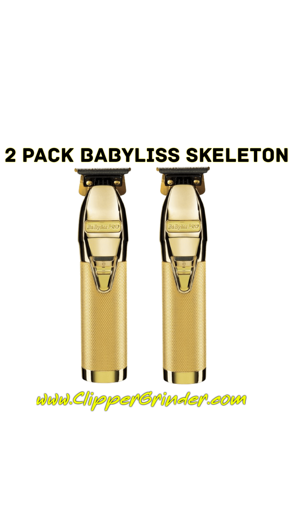 Image of (3 Week Delivery) 2 Pack Gold Babyliss Skeleton Trimmer Combo