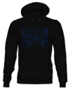 44OH!-BLUE LOGO OUTLINE HOODIE