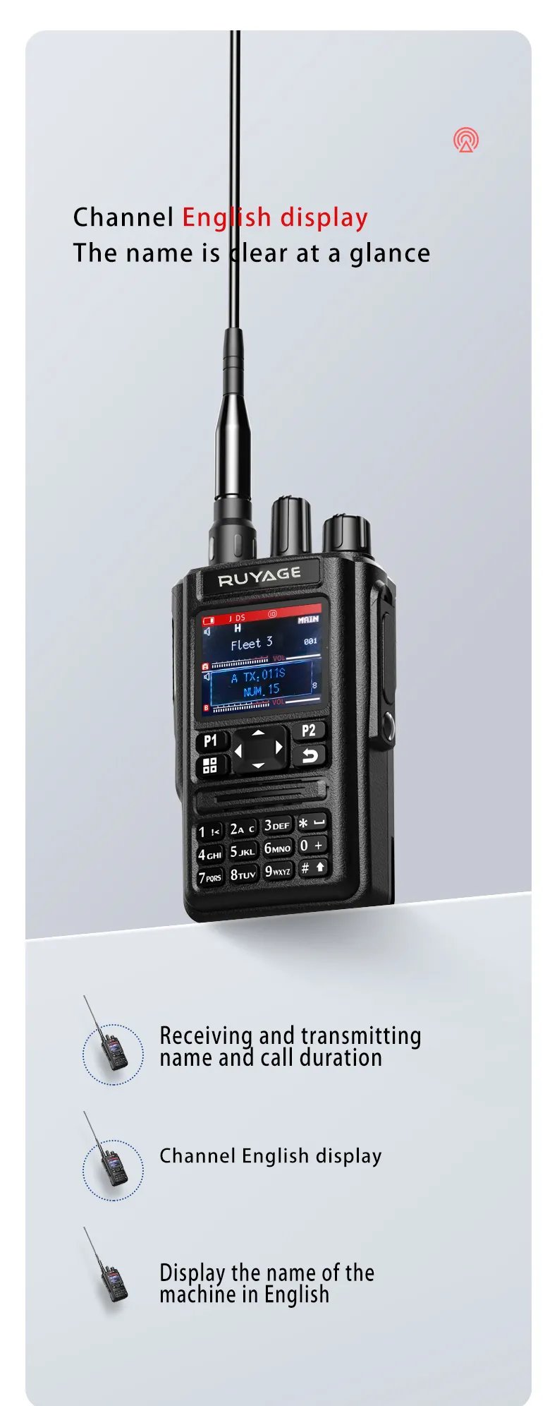 Ruyage UV9D GPS 6 Bands Amateur Ham Two Way Radio 