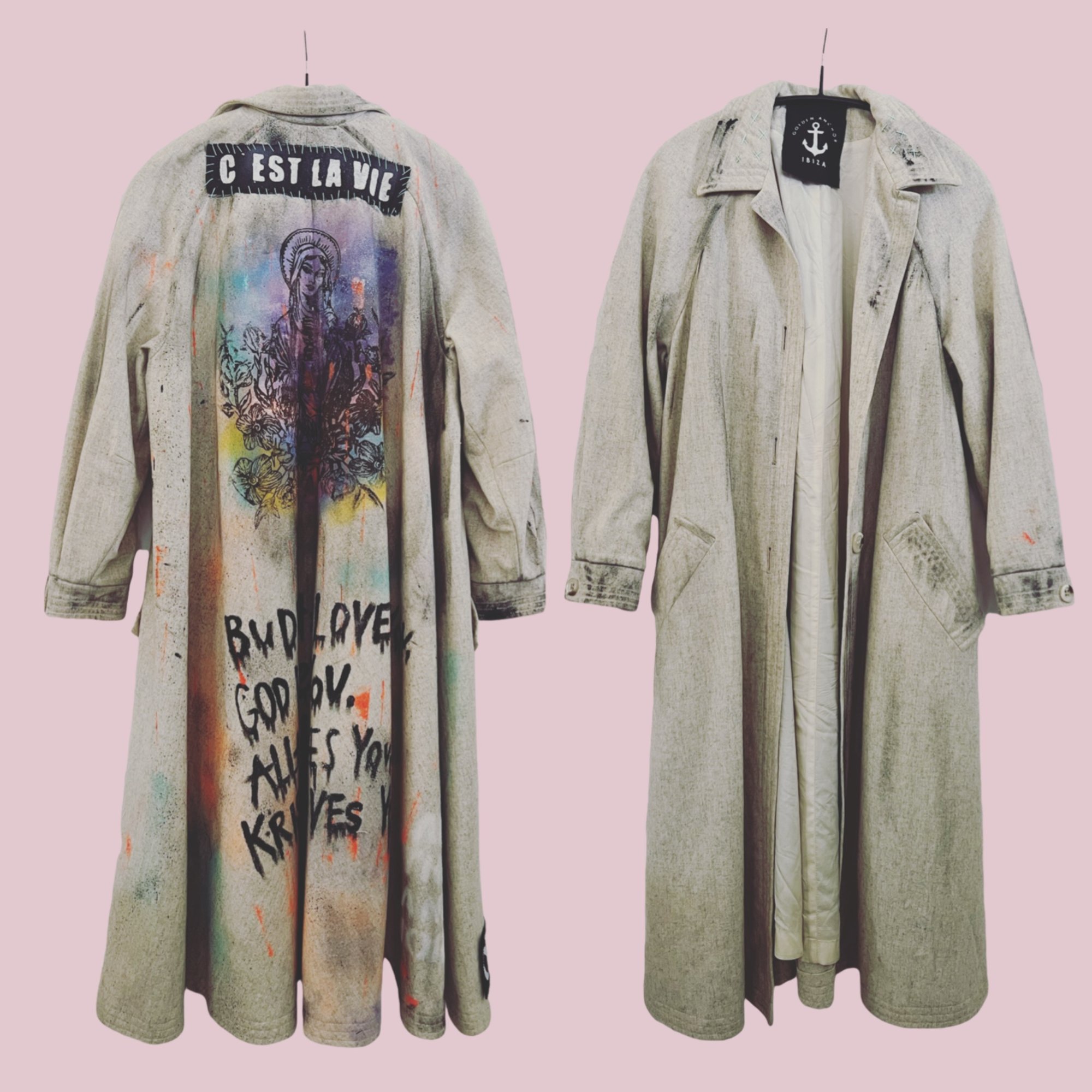 ジャケット・アウター azuma. pentagram trench coat azuma. Pentagram Trench Coat 黒 アヴァンギャルド