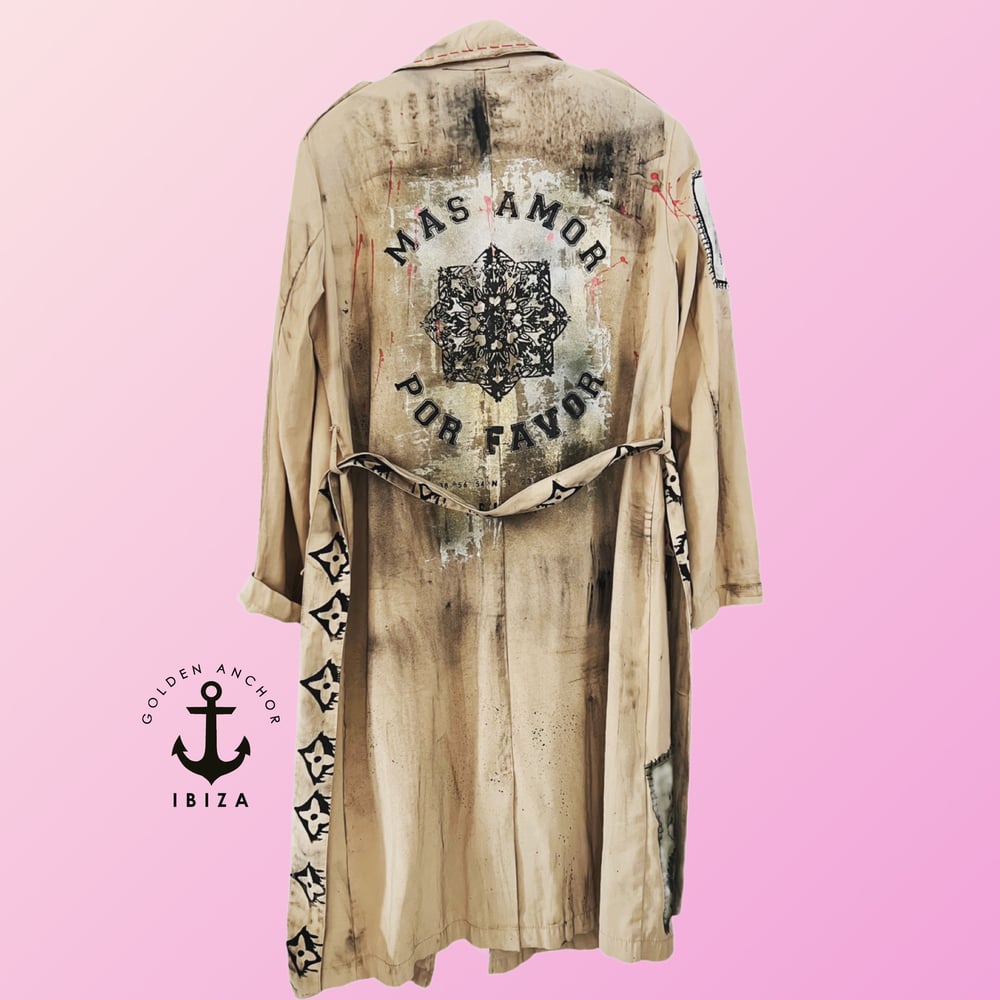 Image of Mas amor por favor come as you are ¥ unisex ¥ viLLaGe punK ¥ IbiZa ¥ TrenChcoaT ¥festival