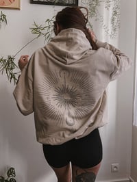 Image 2 of Universe baggy hoodie beige