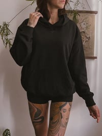 Image 4 of Universe baggy hoodie black