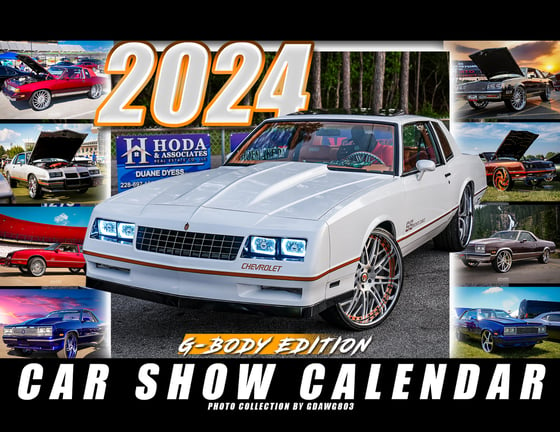 Image of 2024 G-Body Edition Car Show Calendar