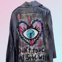 Image 3 of Don‘t Touch my Soul with Dirty hands ¥ unisex ¥ viLLaGe punK ¥ IbiZa ¥ TrenChcoaT ¥festival