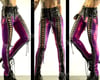 #11 HIGH WAIST CLARET FRONT LACE UP SKINNIES