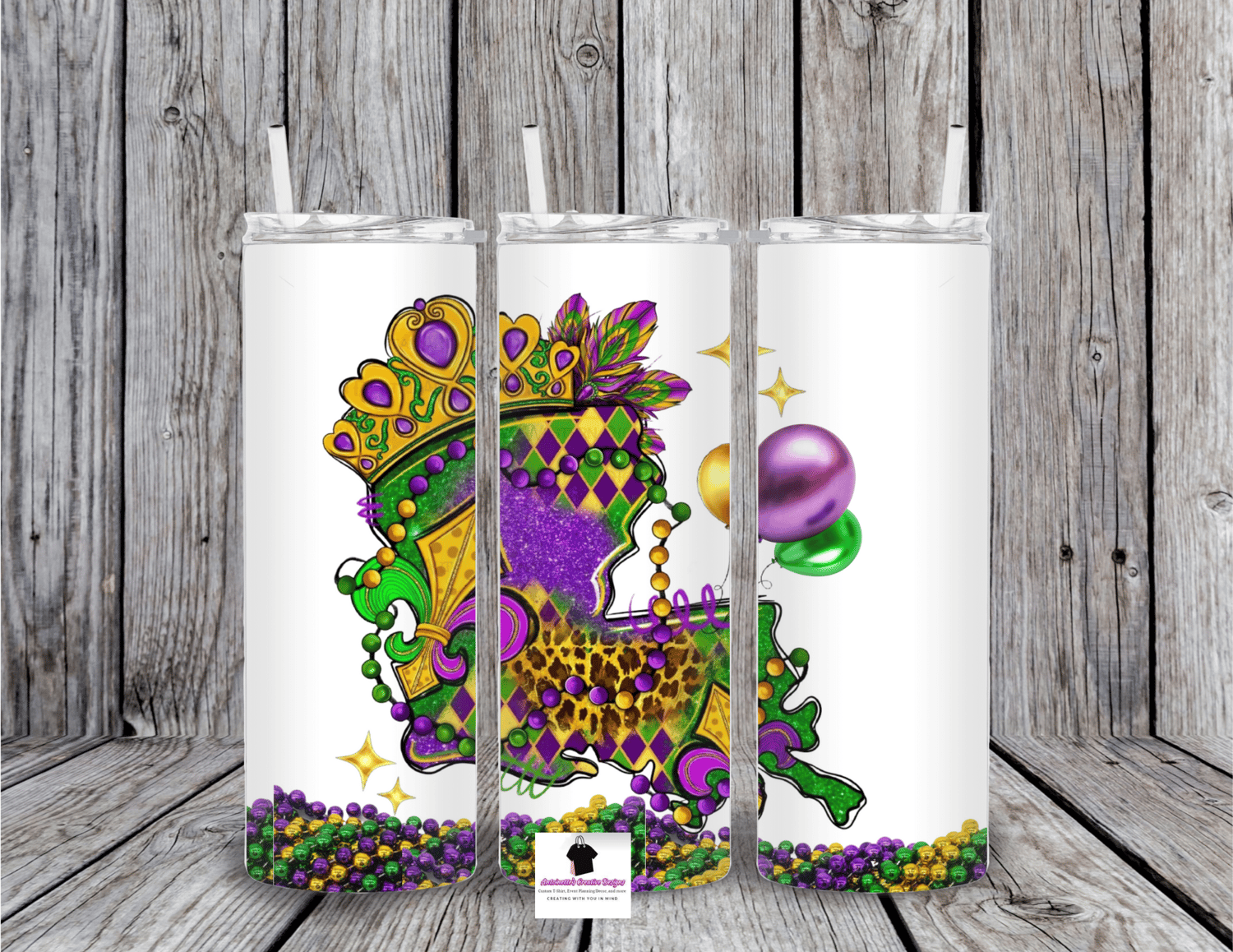 Image of Mardi Gras Tumblers