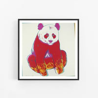 Image 1 of Andy Warhol - Giant Panda, Endangered Species Portfolio, Giclee Print, Poster