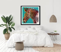 Image 3 of Andy Warhol - Grevy’s Zebra, Endangered Species Portfolio, Giclee Print, Poster