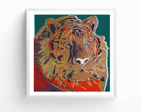 Image 4 of Andy Warhol - Siberian Tiger, Endangered Species Portfolio, Giclee Print, Poster