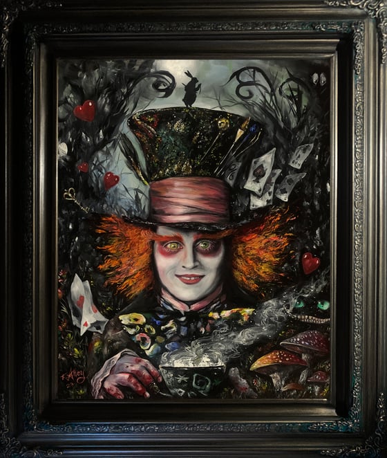 Image of "Hatter" Original oil painting