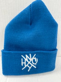 NYHC Beanie Blue With White Logio