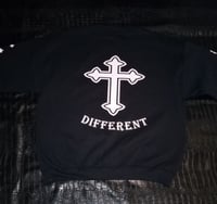 Image 2 of CROSSES & ROSES "BLACK" DIFFERENT⚖️ SWEATSHIRT 
