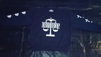 Image 2 of CROSSES & ROSES "NAVY BLUE" DIFFERENT⚖️ SWEATSHIRT 