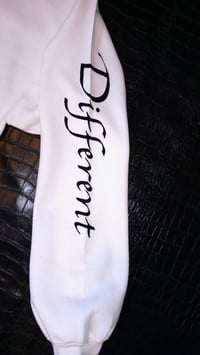 Image 2 of WHITE "DIFFERENT" ⚖️ SWEATSHIRT