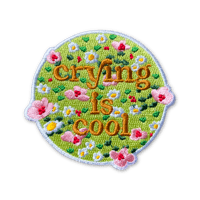 Crying is Cool Iron-on Patch