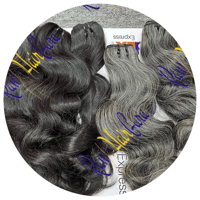 Image 3 of Cambodian Raw wavy Hair afro kinky,  clip ins, tape ins, Weft. Ktips. etc.  Compare  to Yummy Hair!