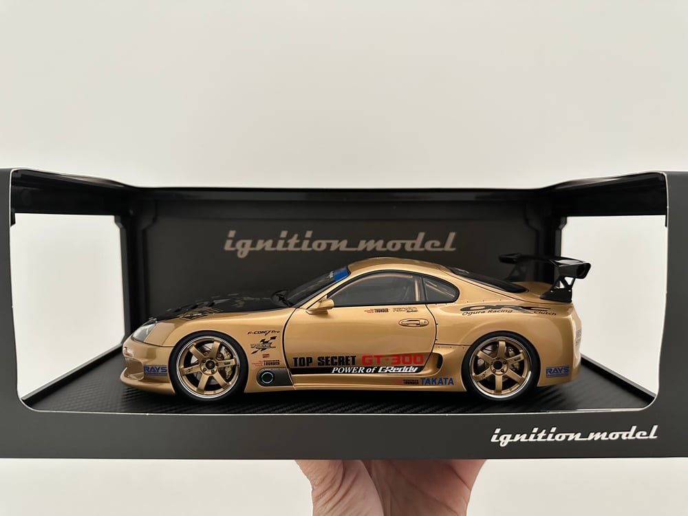 Image of 1/18 IGNITION MODEL IG2485 TOP SECRET GT300 Supra (JZA80) Gold