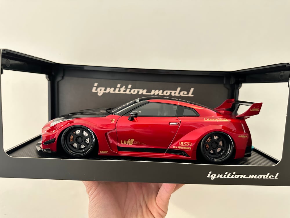 Image of 1/18 IGNITION MODEL IG2354 LB-Silhouette WORKS GT Nissan 35GT-RR Red Metallic