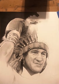 Image 5 of The Invincible Eagle - Salvador Sanchez - Limited Edition Fine Art Print 16" x 20"