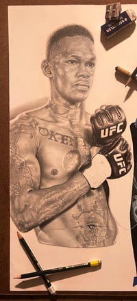 Image 3 of Izzy (Israel Adesanya) - Limited Edition Fine Art Print 16" x 20"