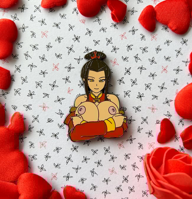 Sexy Fire Girl Pin