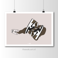 Image 1 of Sneaker Poster Air Jordan 1 High “Dark Mocha”