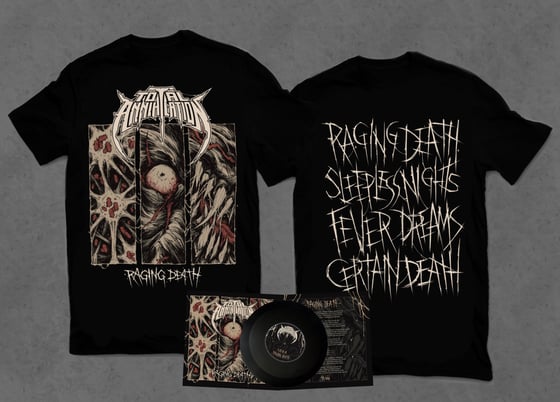 Image of Raging Death 7" Vinyl + Shirt Bundle