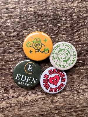Image of Personalised 25mm Button Badges | Made To Order 📍 
