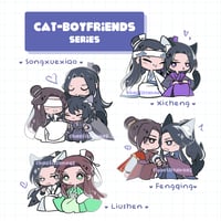 Image 3 of [PO] Cat-Boyfriends series (SVSSS, MDZS, TGCF, 2HA) - Enamel Pins