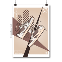 Sneaker Poster Air Jordan 1 Low x Travis Scott “Reverse Mocha”