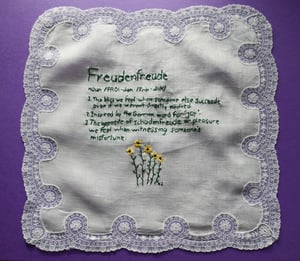 Image of Freudenfreude - original embroidery