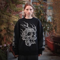 Image 1 of Black Skull sweatshirt 500gr