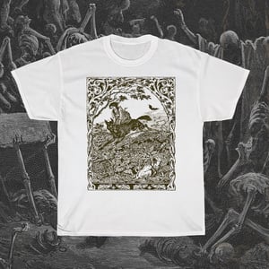 Image of Witch Riding Wolf T-Shirt