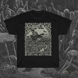 Image of Witch Riding Wolf T-Shirt