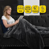 MSL Electric Heated Blanket with Flannel & Sherpa – Ultra Soft, Fast Heating, Winter Comfort