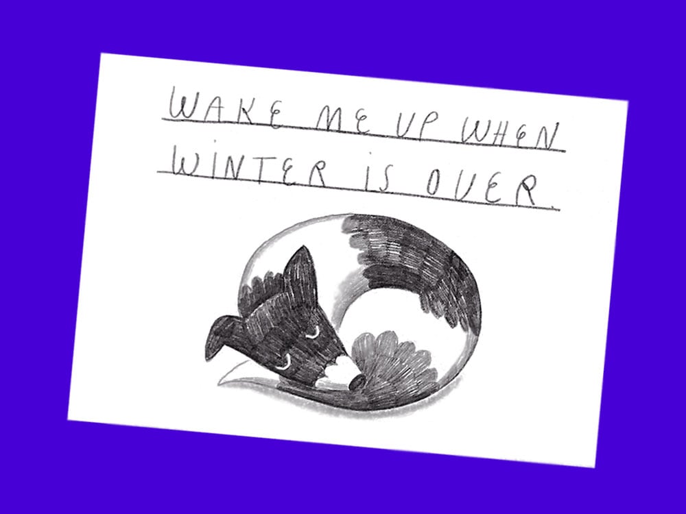 Image of POSTKARTE Wake Me Up When Winter Is Over