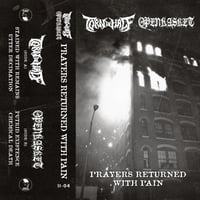 Image 2 of TORN IN HALF / OPEN KASKET - "PRAYERS RETURNED WITH PAIN" SPLIT CS