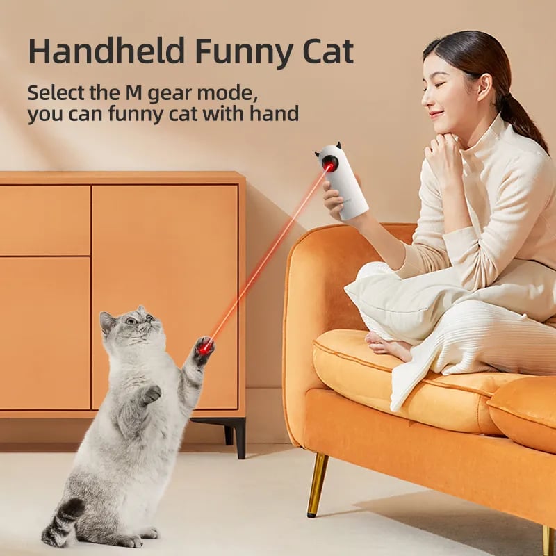 PurrSprint™ Automatic Interactive Smart Teasing Pet Laser Toy by MSL